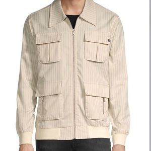 RNT 23 Mens pinstripe zip up jacket